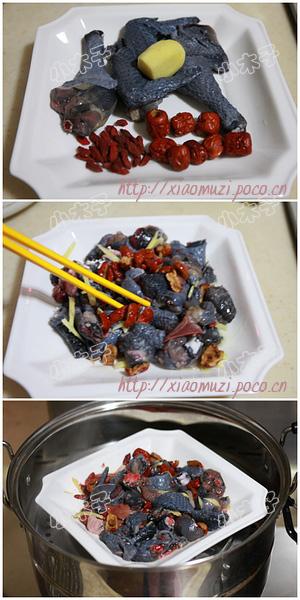 红枣枸杞蒸乌鸡的做法