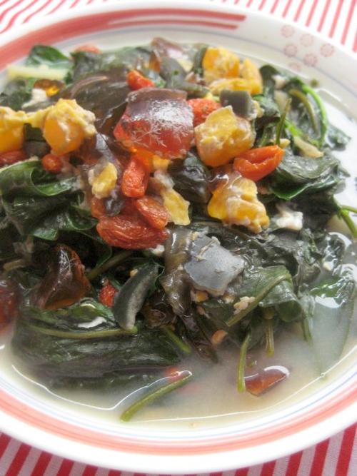 上汤枸杞叶的做法