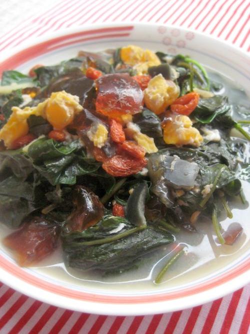 上汤枸杞叶的做法