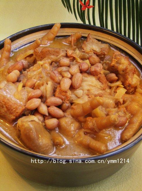 乳花生煲排骨的做法