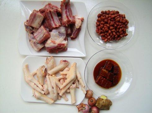 乳花生煲排骨的做法
