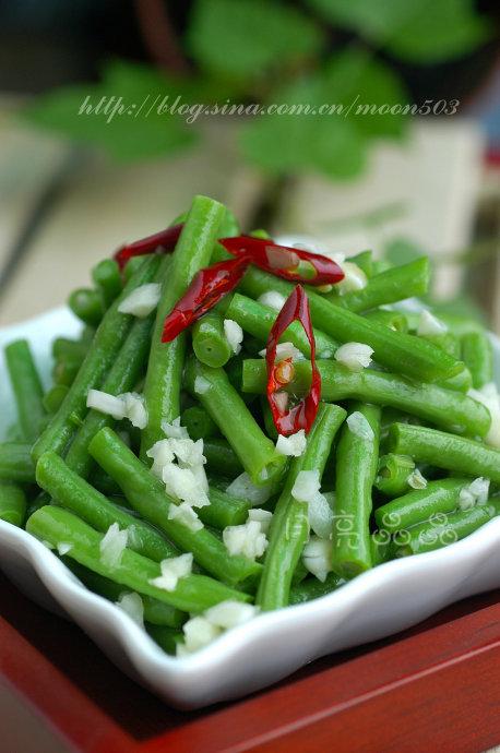 炝拌豇豆的做法
