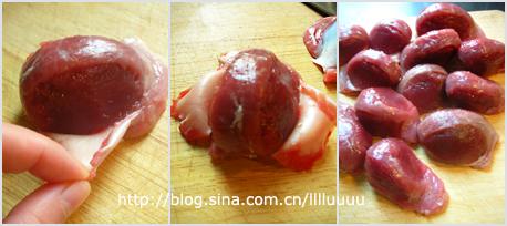 三椒爆鸭肫的做法