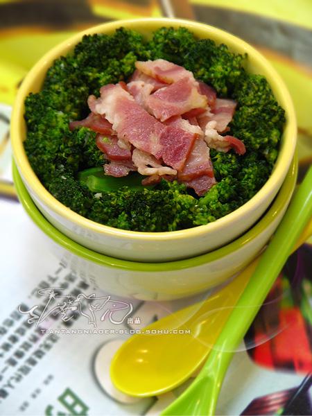 培根西兰花的做法