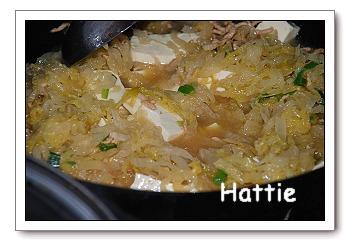 酸菜粉条炖豆腐的做法