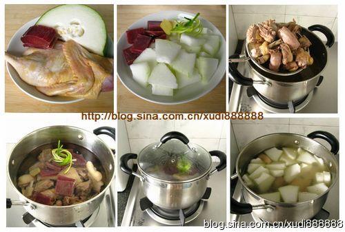 老鸭冬瓜汤的做法