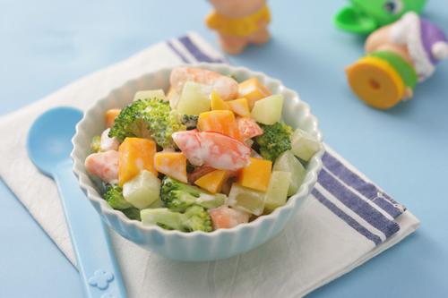 鲜芒什蔬鲜虾沙拉和绿豆沙拉的做法