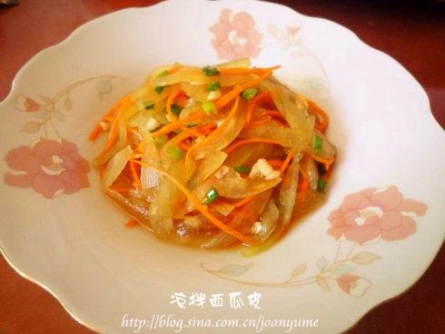 凉拌西瓜皮的做法