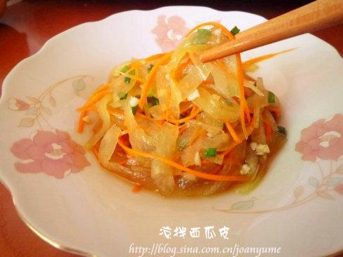 凉拌西瓜皮的做法