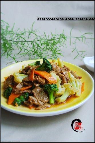 花菜炒牛肉的做法