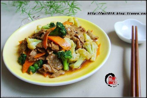 花菜炒牛肉的做法