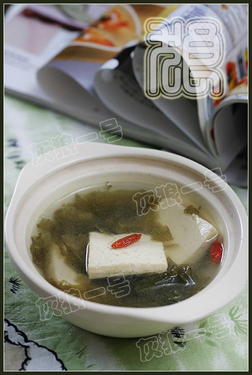 雪菜豆腐汤的做法