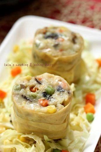 清香素肉卷的做法