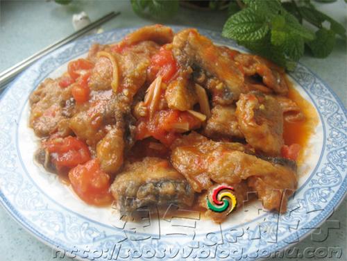 酸甜开胃西红柿鱼片的做法