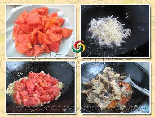 酸甜开胃西红柿鱼片的做法