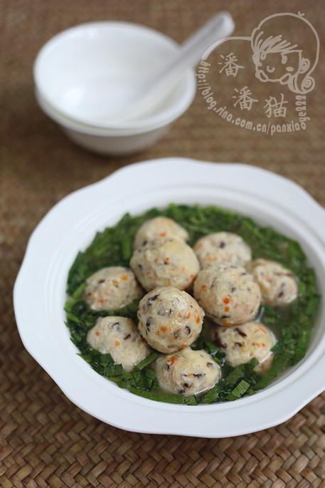 碧波蔬菜鸡肉丸的做法