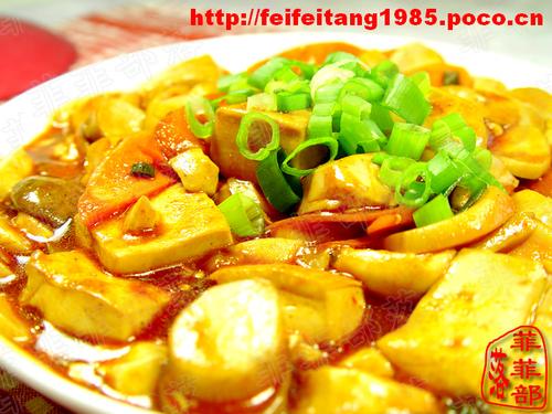 蘑菇烧豆腐的做法