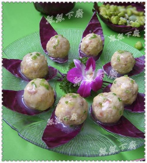 蚕豆火腿球的做法