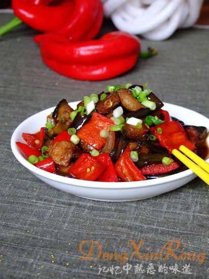 咸鱼肉丁烧茄子的做法