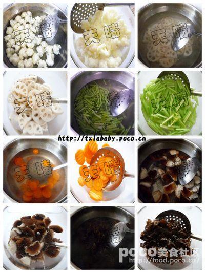 爽口凉拌杂蔬的做法