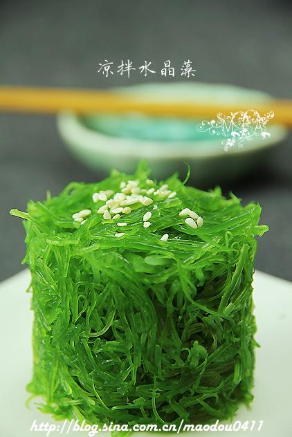 凉拌水晶藻的做法