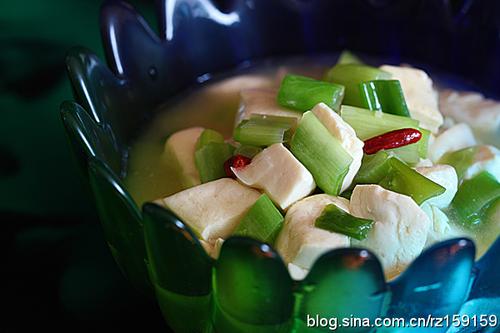 大葱烧豆腐的做法