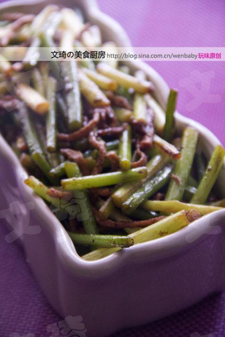 家常蒜薹肉丝的做法