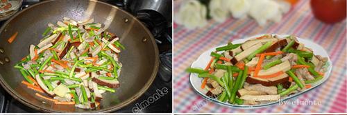 蒜薹炒香干的做法