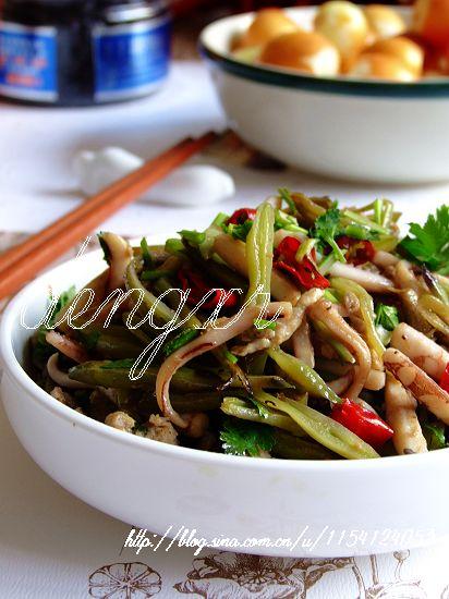 眉豆炒虾酱的做法