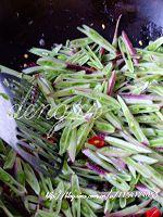 眉豆炒虾酱的做法