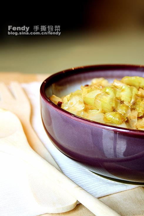 湖南手撕包菜的做法