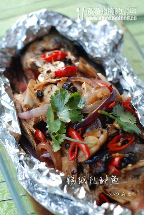 锡纸包鲈鱼的做法