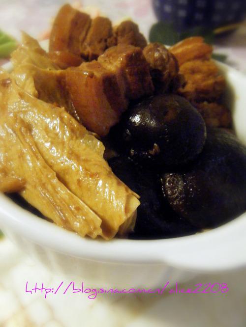 腐竹香菇红烧肉的做法