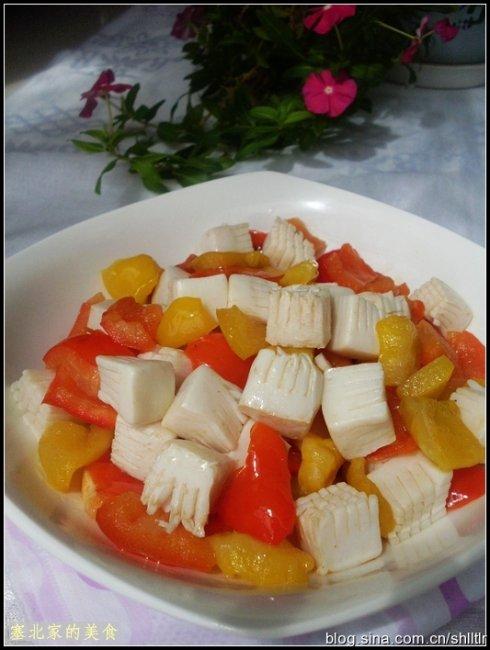 魔芋炒彩椒的做法