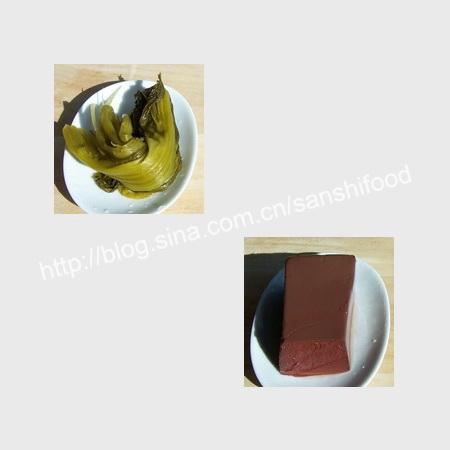 酸菜鸭血汤的做法