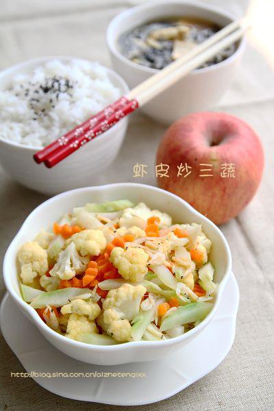 虾皮花菜的做法