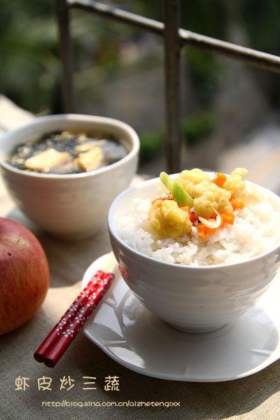 虾皮花菜的做法