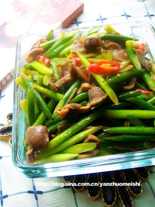 酸辣蒜苔鸡胗的做法