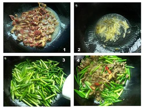 酸辣蒜苔鸡胗的做法