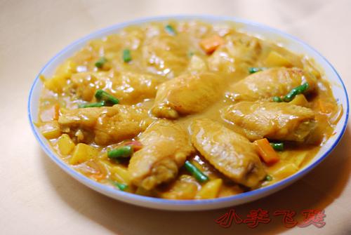 咖喱鸡中翼的做法