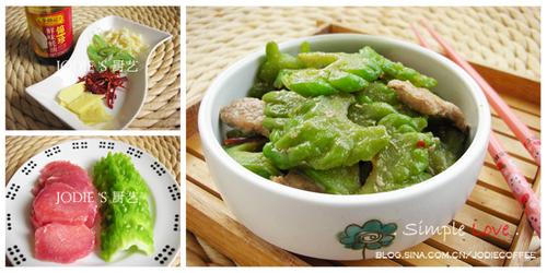 蚝油牛肉炒凉瓜的做法