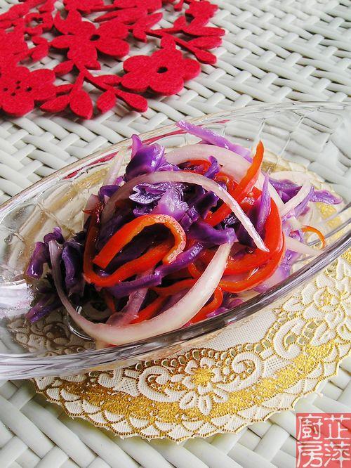 凉拌紫甘蓝的做法