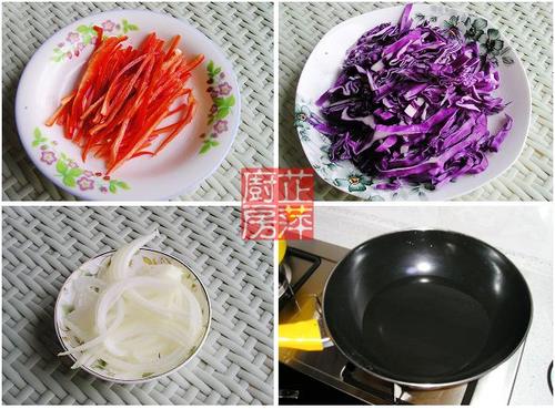凉拌紫甘蓝的做法