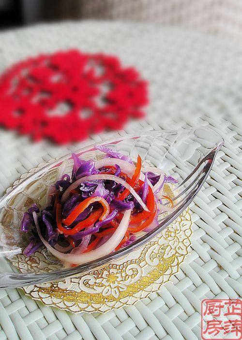 凉拌紫甘蓝的做法