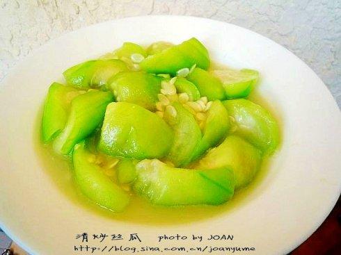 家常清炒丝瓜的做法