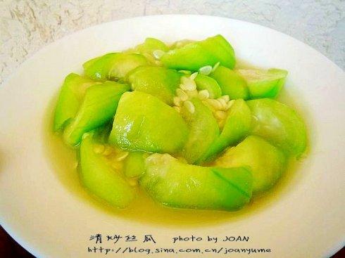 家常清炒丝瓜的做法