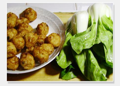 青菜萝卜丸子的做法