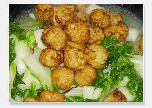 青菜萝卜丸子的做法