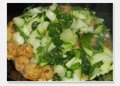 青菜萝卜丸子的做法