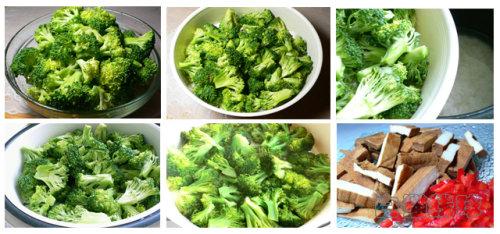 豆干西兰花的做法